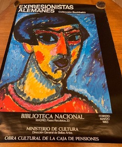 lot 208 image: Vintage Poster - Expresionistas Alemanes Biblioteca Nacional