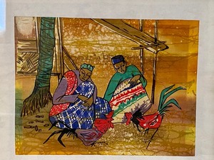 lot 108 image: Vintage Framed Batnik Piece