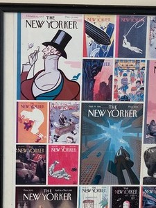 lot 112 image: Framed Print of a Montage of New York Magazine Covers