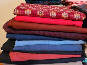 lot 163 image: Large and Colorful Fabric Lot