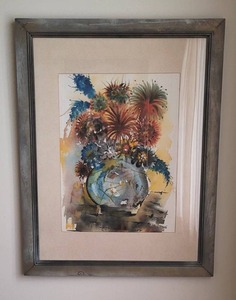 lot 191 image: Vibrant Still Life by Rentz