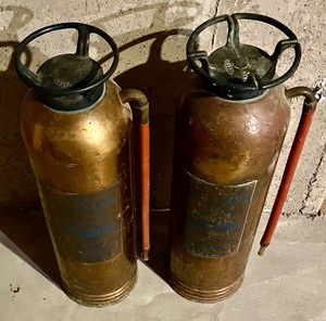 lot 287 image: 2 Vintage Fire Extinguishers
