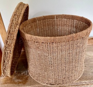 lot 301 image: Round Covered Basket