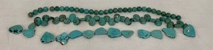 lot 351 image: Three Strands of Turquoise Beads