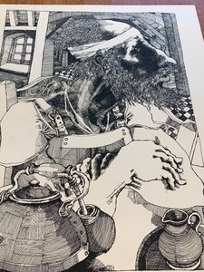 lot 262 image: Vintage Black & White Poster - Universidad De La Republica