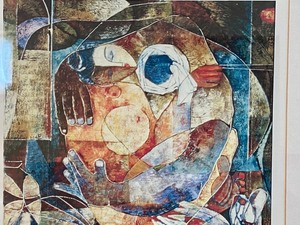 lot 113 image: Framed Signed and Numbered Abstract Print
