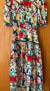 lot 355 image: Vintage Colorful Animal Print Dress