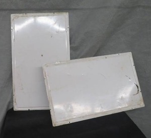 lot 110 image: BLANK METAL TRIAL SIGNS