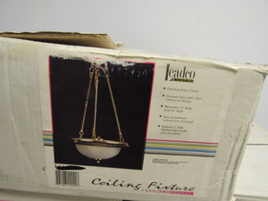 lot 43 image: hanging light x2