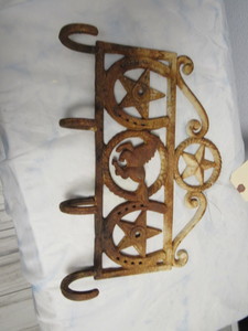 lot 44 image: Horse theme coat rack