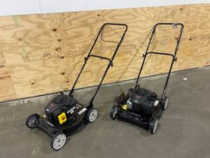 lot 74 image: MURRAY Lot of 2-  20 in. 125 cc Briggs & Stratton Gas Walk Behind Push Mowers (non-working)
