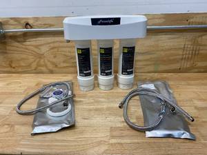 lot 78 image: FRIZZLIFE SP99 Under Sink Water Filter System With Brushed Nickel Faucet,3-Stage 0.5 precision