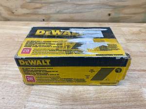 lot 83 image: DEWALT 2-12 in. x 0.120-Gauge Wire-Weld Smooth Shank Framing Nails (2,000 per Box)