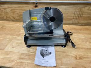 lot 92 image: Meat Slicer Electric Deli Food Slicer with Removable 7.5 Stainless Steel Blade
