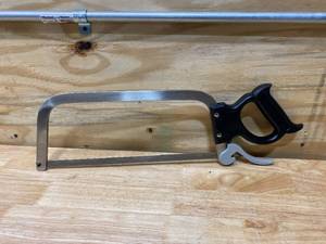 lot 66 image: WESTON PRODUCTS Butcher Saw With Blade, 16 In L Blade, Stainless Steel Blade, 58 In W Blade