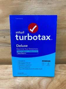 lot 57 image: INTUIT TURBO TAX Deluxe (2020 Edition)