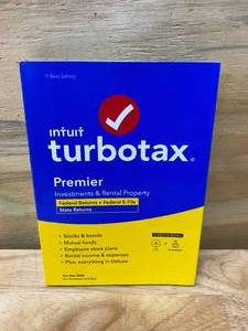 lot 58 image: INTUIT TURBO TAX Premier (2020 edition)