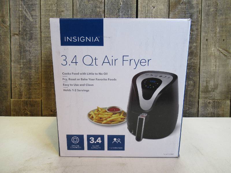lot 11 image: Insignia - 3.4qt Digital Air Fryer - Black