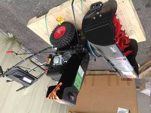 lot 4 image: Legend Force 24 in. Two-Stage Gas Snow Blower needssome  assembling not tested  see pictures