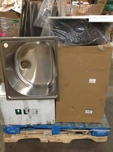 lot 11 image: Pallet with assorted Sinks various models and conditions see pictures