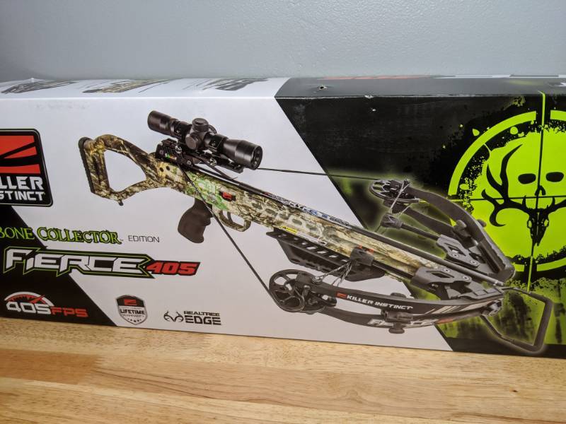 Brand New Killer Instinct Bone Collector Fierce 405 Crossbow with Pro  Package  Retail Treasures - 75 & 65 Samsung Smart TVs, Lifetime  Paddleboard, Apple TV, BBQ, Nintendo Switch, Floating Oasis, Gaming
