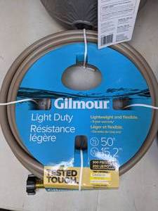 lot 154 image: Lot of Three Gilmour Waterhoses, Two Suncast Hose Pots, Watering Can - NEW