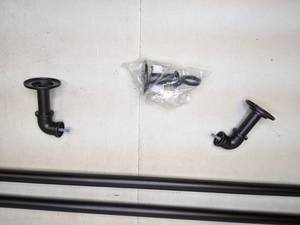 lot 158 image: Beautiful Industrial Style Curtain Rod