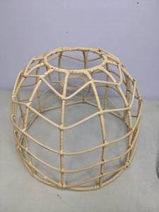 lot 159 image: Adorable Pillowfort Rattan Floor Lamp