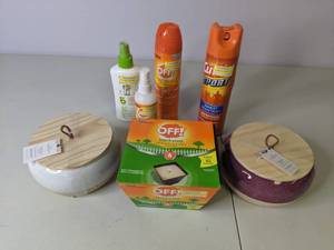 lot 102 image: New Lot of Keep Bugs OFF - Candles & Spray