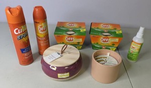 lot 103 image: New Lot of Keep Bugs OFF - Candles & Spray