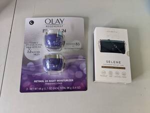 lot 108 image: New Olay Retinol Cream & Habitu Selene Crossbody Wallet (for Iphone II pro max xs max)
