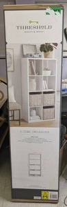 lot 122 image: Threshold 8-Cube Organizer Shelf (White)
