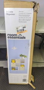 lot 124 image: Room Essentials 11 9 Cube Organizer Shelf 