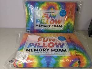 lot 52 image: Set of (2) New Imaginarium Memory Foam Pillows