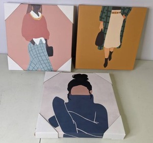 lot 142 image: Opalhouse Set of (3) 12 x 12 Megan Unframed Canvas