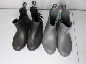 lot 298 image: New Cirrus Rain Boots - 2 Pair Size 7