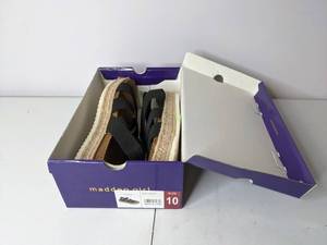 lot 67 image: New Madden Girl Platform Sandals - Size 10, Black