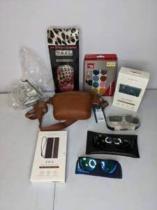lot 277 image: New Mixed lot of Habitu iPhone Wallet Cases, Sunglasses, Betsey Johnson Eyewear Case, Fanny Pack and More
