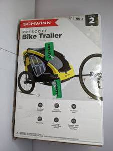 lot 262 image: New Schwinn Prescott Two Seat Bicycle Trailer