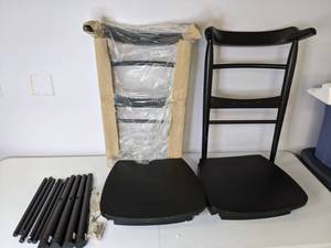 lot 264 image: New Lot of Two Kaysville Curved Back Dining Chairs