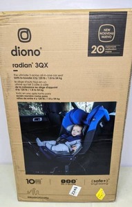 lot 183 image: Radian 3QX Diono Car Seat- NEW