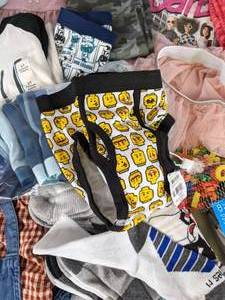 lot 384 image: New Youth Clothing Resale Lot - Cat & Jack, Lego, Disney, Barbie, Star Wars, Paw Patrol, and more