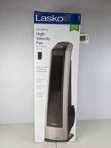lot 94 image: New Lasko Oscillating High Velocity Fan with Remote Control