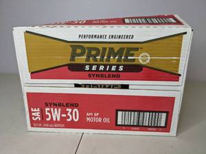 lot 71 image: New Set of (12) 1-Quart Bottles of Prime Series Conventional Motor Oil SAE 5W-30 