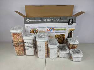lot 76 image: Members Mark Flip Lock Storage Containers Set