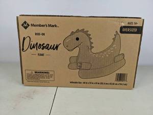 lot 78 image: New Members Mark Ride On Dinosaur Float