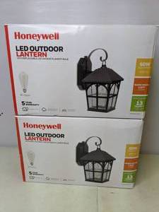 lot 304 image: New Pair of (2) Honeywell Outdoor Led Lanterns