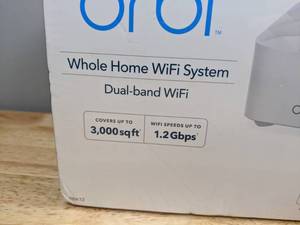 lot 17 image: Brand New NETGEAR Orbi RBK12 AC1200 Mesh WiFi System with Router and Satellite Extender