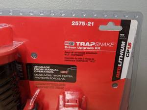 lot 18 image: New Milwaukee M12 Trap Snake 12-Volt Lithium-Ion Cordless Toilet and Urinal Auger Power Driver 1.5AH Battery and Charger