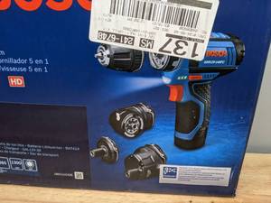 lot 21 image: Brand New Bosch Flexiclick 12-Volt Max Cordless 14 Drill Combo Kit